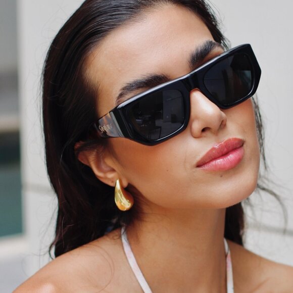 NEW SL740 002 SQUARE UNISEX SAINT LAURENT HAVANA BROWN SUNGLASSES SL 740 002 - Picture 3 of 5